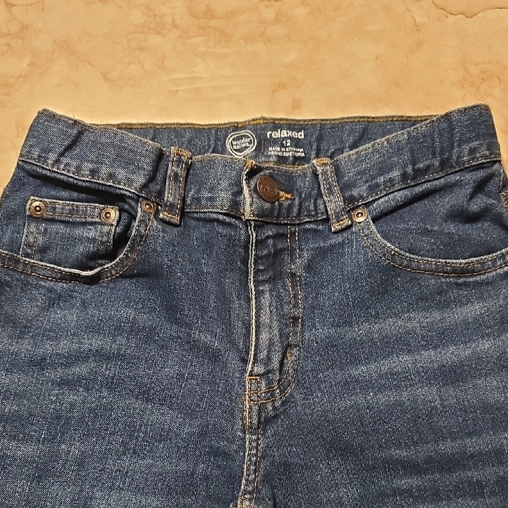 Wonder Nation |Boy's | Classic Blue| Relaxed |Straight Jeans | Great Cond | 0212 - Picture 4 of 8